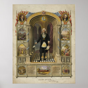 President George Washington as a Freemason Poster