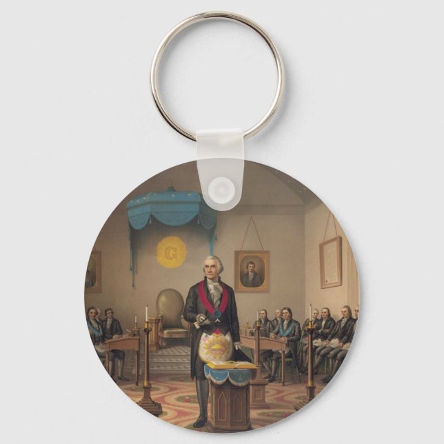 President George Washington as a Master Mason Key Ring (Front)