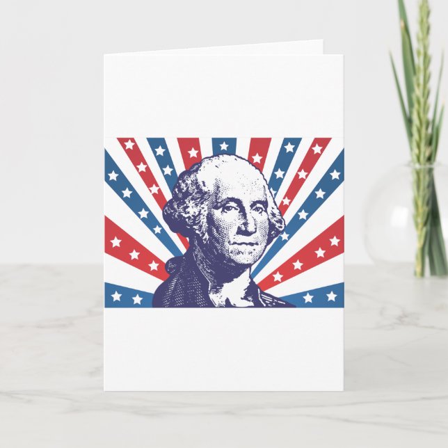 president George Washington Card (Front)