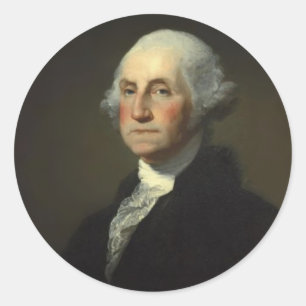 President George Washington Classic Round Sticker