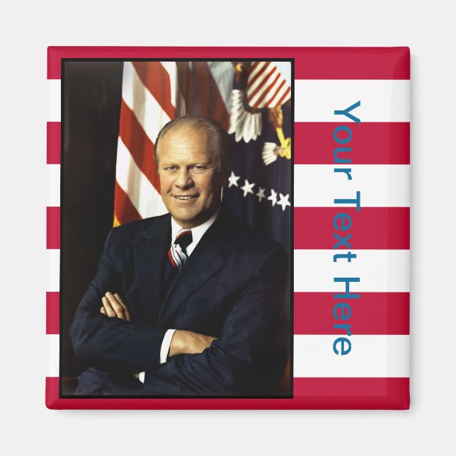 President Gerald Ford Portrait Magnet (Front)