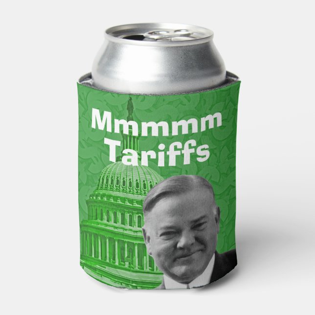 President Herbert Hoover Tariffs Can Cooler (Can Front)