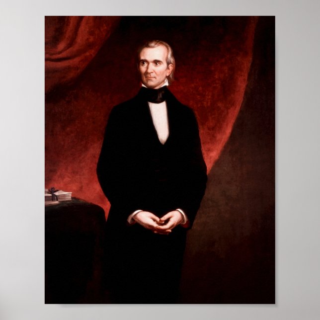 President James K. Polk Portrait Poster (Front)