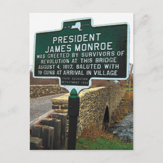 President James Monroe Stone Bridge Postcard