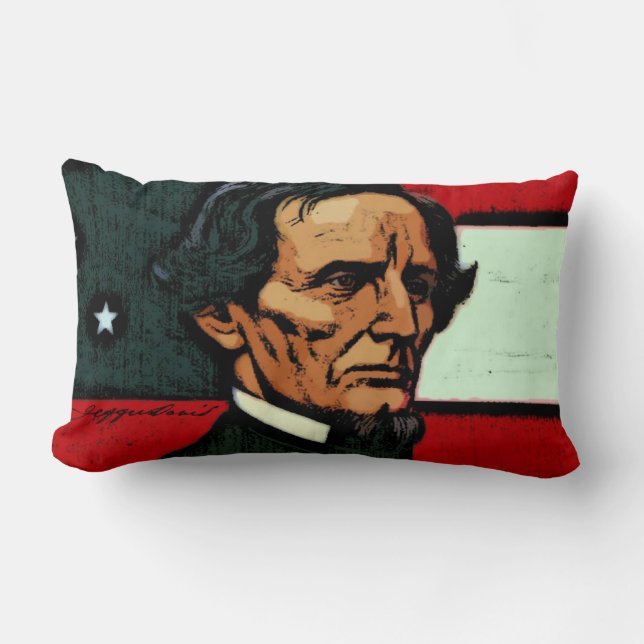 President Jefferson Davis Lumbar Cushion (Front)