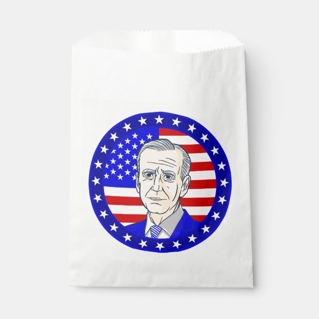 president joe biden american flag favour bag (Front)