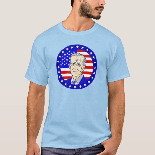 president joe biden american flag  T-Shirt (Front)