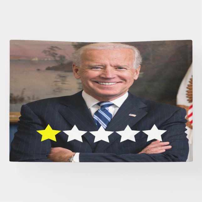 President Joe Biden Approval Rating Banner (Horizontal)