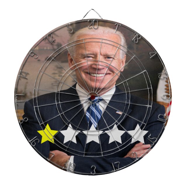 President Joe Biden Approval Rating Dartboard (Front)
