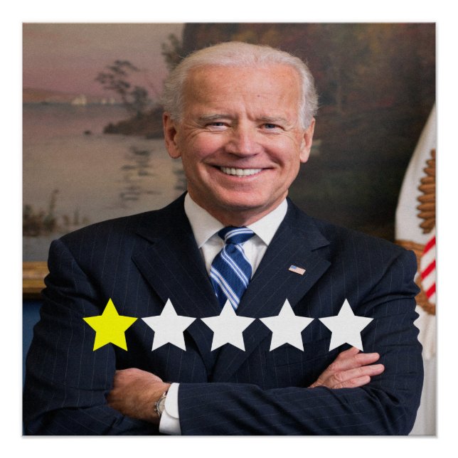 President Joe Biden Approval Rating Poster (Front)