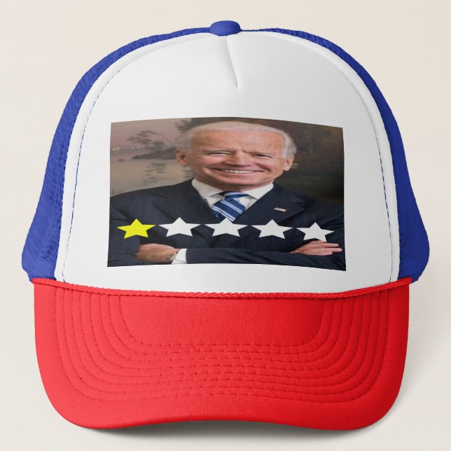 President Joe Biden Approval Rating Trucker Hat (Front)
