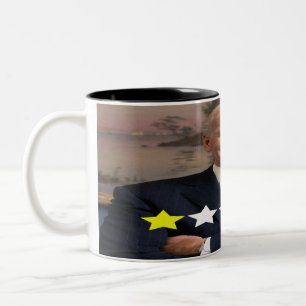 President Joe Biden Approval Rating Two-Tone Coffee Mug