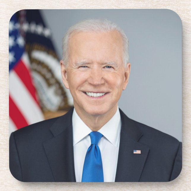 President Joe Biden White House Portrait   Coaster (Front)