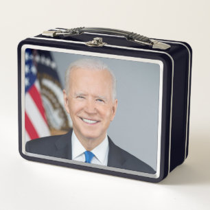 President Joe Biden White House Portrait   Metal Lunch Box