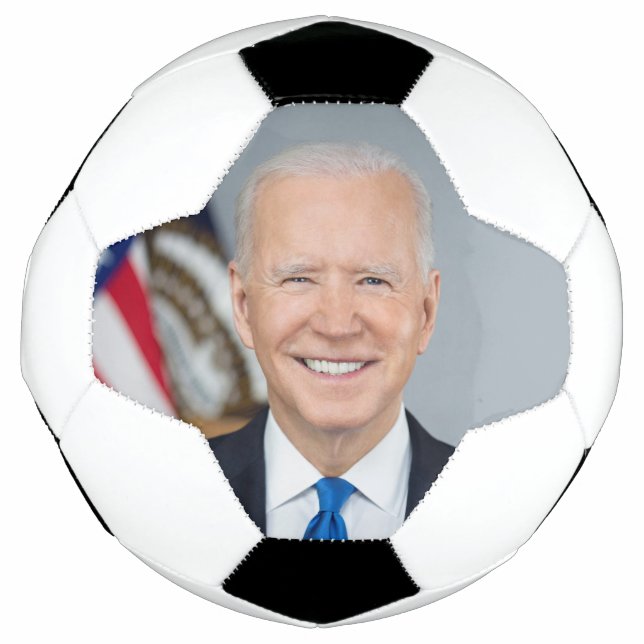 President Joe Biden White House Portrait   Soccer Ball (Front)
