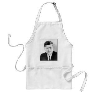 President John F Kennedy Portrait Adult Apron