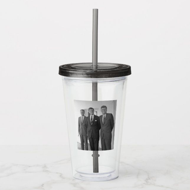 President John Kennedy & Brothers American Camelot Acrylic Tumbler (Front)