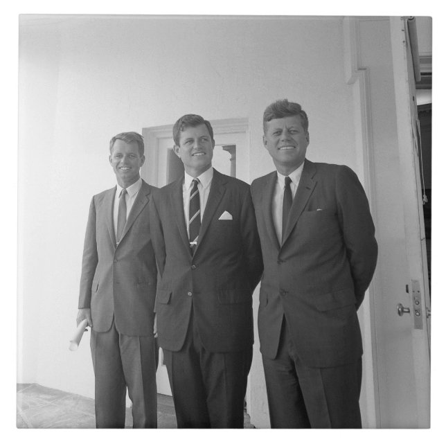 President John Kennedy & Brothers American Camelot Ceramic Tile (Front)