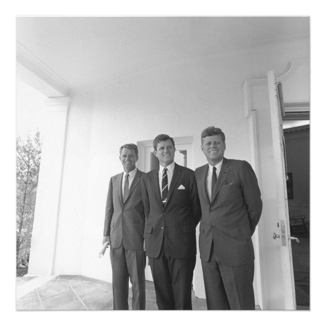 President John Kennedy & Brothers American Camelot Photo Print (Front)