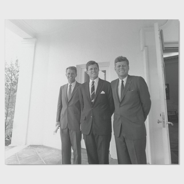 President John Kennedy & Brothers American Camelot Wrapping Paper (Flat)