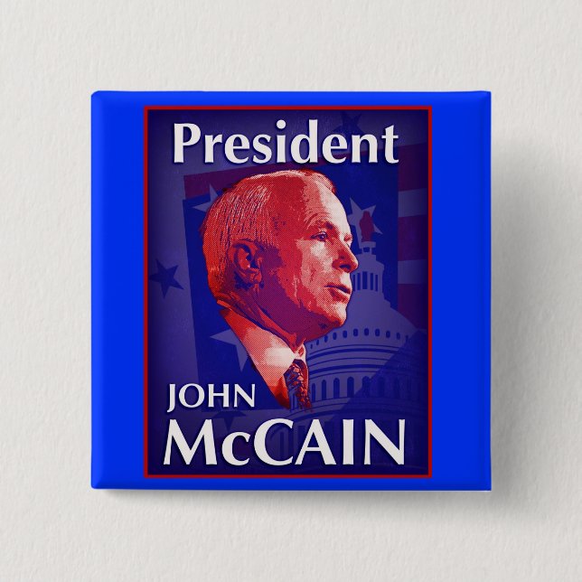 President John McCain Button (Front)