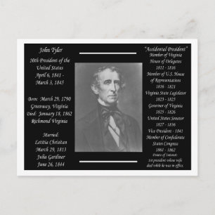 President John Tyler Postcard