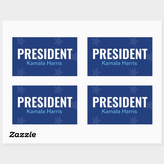 President Kamala Harris 2024 Rectangular Sticker (Sheet)