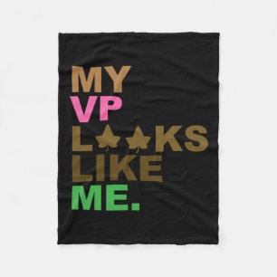 President Kamala Harris My Vp Looks Like Me Melani Fleece Blanket