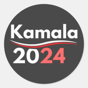 president kamala harris, president harris classic round sticker