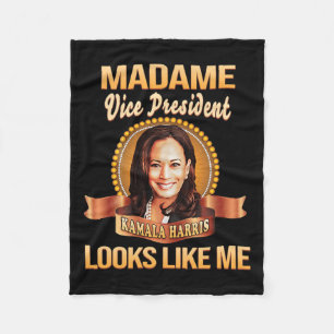 President Kamala Harris Vp Looks Like Me Black His Fleece Blanket