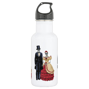 President Lincoln Skeleton, Halloween Skeleton 532 Ml Water Bottle