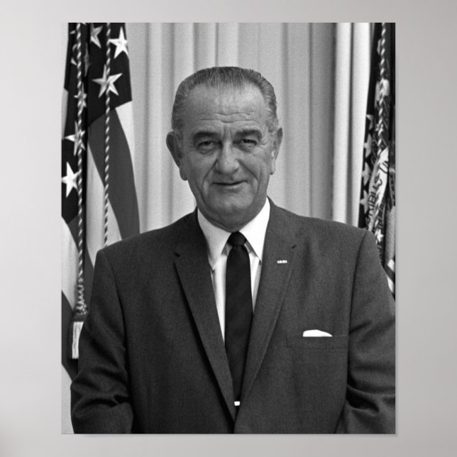 President Lyndon Johnson Poster (Front)
