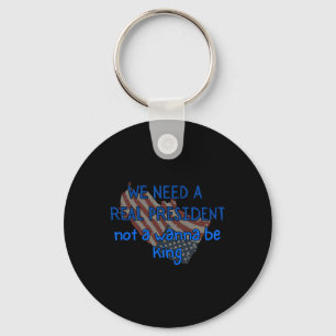 President Not King Sticker Key Ring