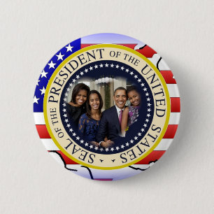 President Obama 2012 Re-election 6 Cm Round Badge