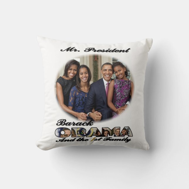 PRESIDENT OBAMA 2013 Inauguration Cushion (Front)