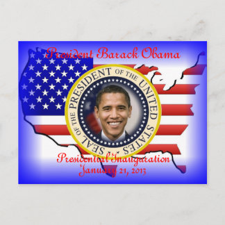 PRESIDENT OBAMA 2013 Inauguration Postcard