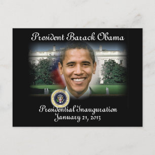 PRESIDENT OBAMA 2013 Inauguration Postcard