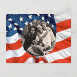 President Obama America's First Family Photo Postcard