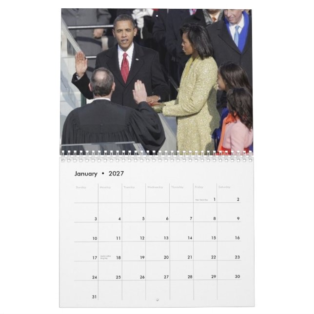 President Obama Calander Calendar (Jan 2027)