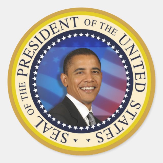 President Obama Collectibles Large 3" Sticker (Front)