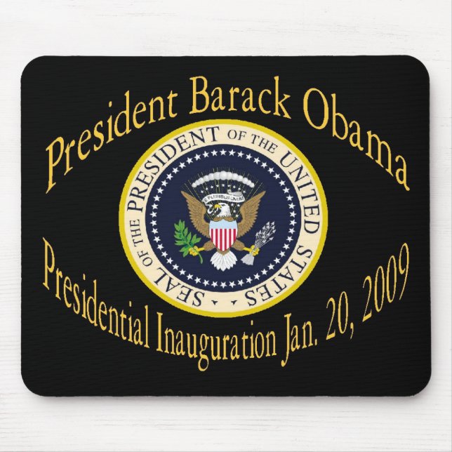 President Obama Commemorative Inauguration Mouse Pad (Front)