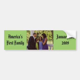 President Obama First Family Bumper Sticker
