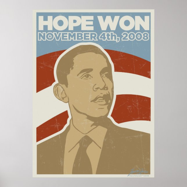 President Obama "Hope Won" Poster (Front)
