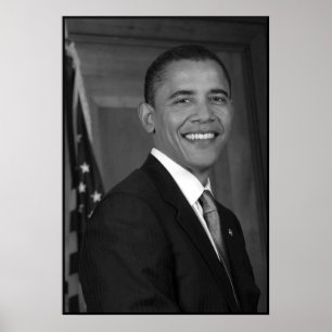 President Obama -- In Black and White Poster