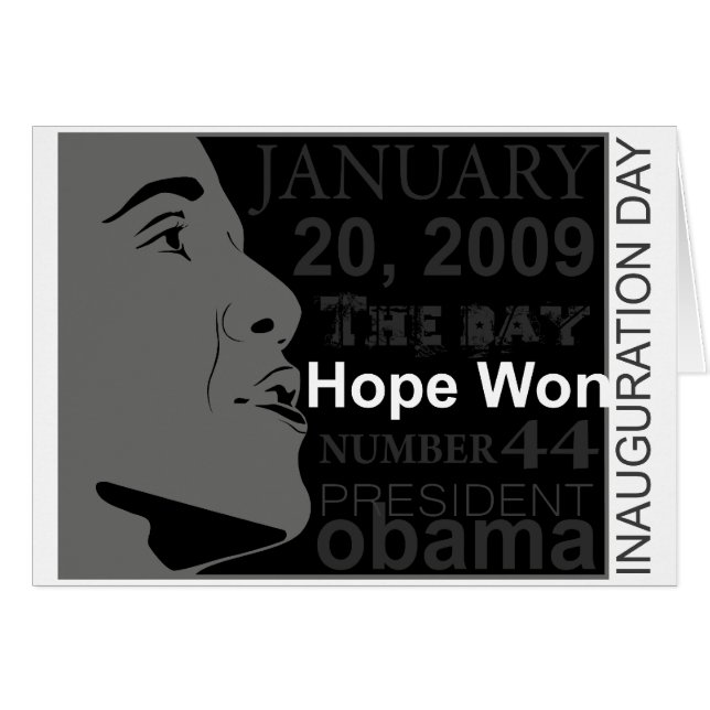 President Obama - Inauguration day (Front Horizontal)