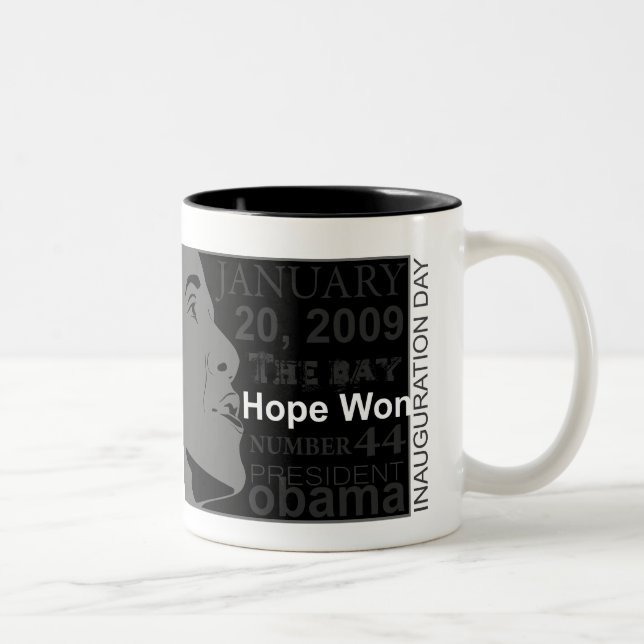 President Obama - Inauguration day Two-Tone Coffee Mug (Right)