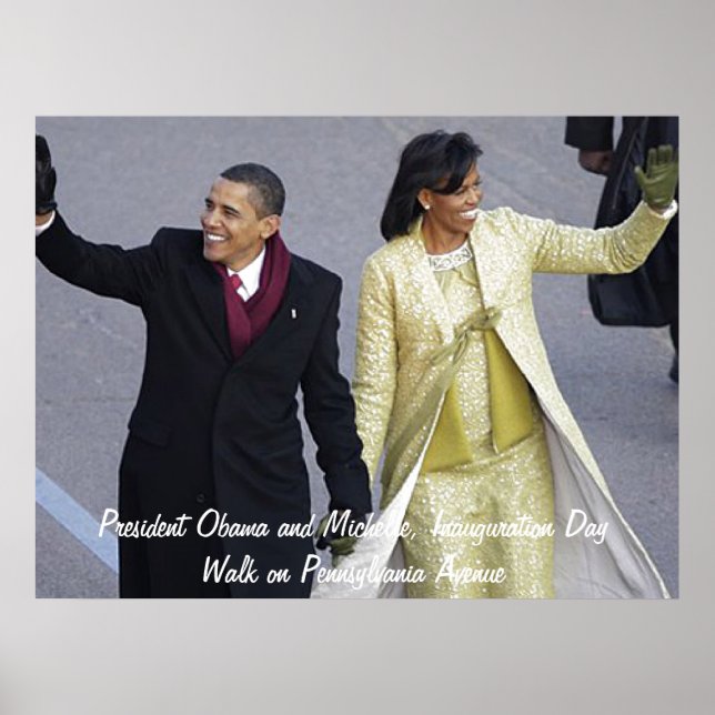 President Obama Inauguration Day Walk Poster (Front)