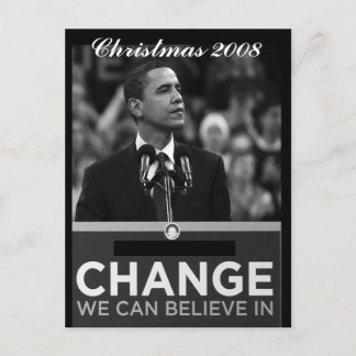 President Obama Inauguration Keepsakes Holiday Postcard