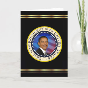 President Obama Keepsake Christmas 2008 Elegant Holiday Card
