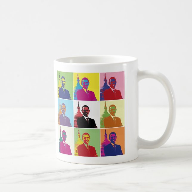 President Obama Pop Art Coffee Mug (Right)